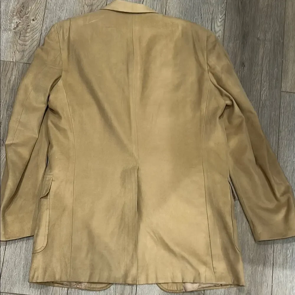 Donald Brooks Men’s Vintage Suede Feather Western Sports Coat Blazer Size 44